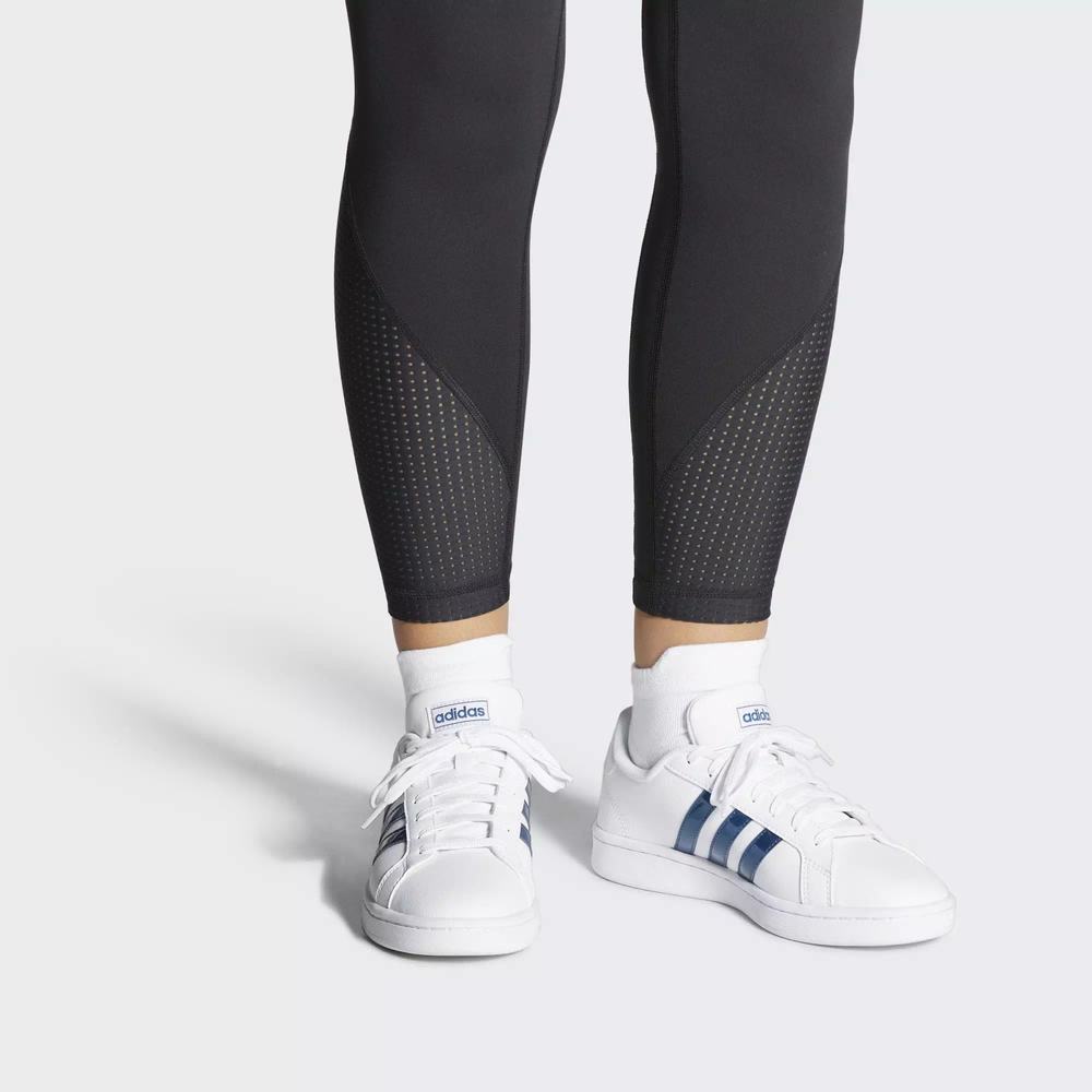Adidas Grand Court Zapatillas De Tenis Blancos Para Mujer (MX-93837)